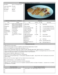 Item Unit Size Unit Type Instructions 1 Flattop Grill 1 6Oz FL Pasteurized 2