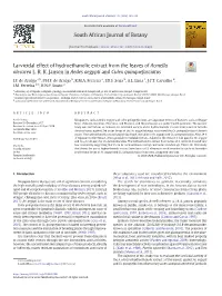 Larvicidal Effect of Hydroethanolic Extract from the Leaves of Acmella Oleracea L