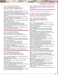 Technical Program