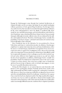 THE SIEGE of PAVIA Passage by Charlemagne's Army Through The