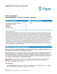Chelating Agents - Chemet® (Succimer Capsules)