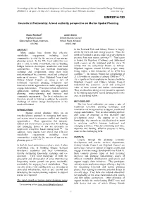 Councils in Partnership: a Local Authority Perspective on Marine Spatial Planning