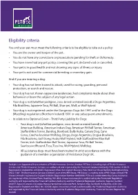 Eligibility Criteria