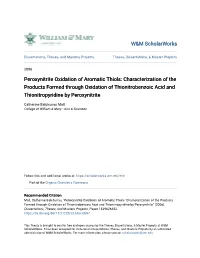 Peroxynitrite Oxidation of Aromatic Thiols: Characterization of the Products Formed Through Oxidation of Thionitrobenzoic Acid and Thionitropyridine by Peroxynitrite