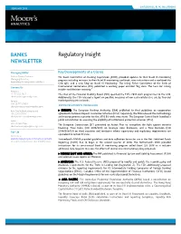 Regulatory Insights Banking February 2016