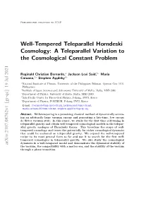 Well-Tempered Teleparallel Horndeski Cosmology: a Teleparallel Variation to the Cosmological Constant Problem