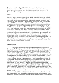Astronomical Chronology of Vedic Literature : Some New Arguments