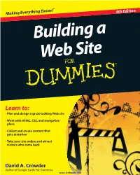Building a W Eb Site