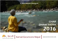 Char Dham Yatra 2016