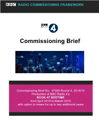 Commissioning Brief