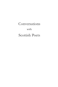 Conversations Scottish Poets