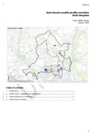 East Dorset Locality Profile Narrative 2020 Template