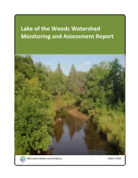 Lake of the Woods Watershed Monitoring and Assessment Report