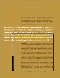 Making Choices About the Study of Graphic Design