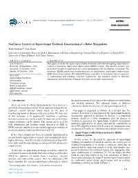 Nonlinear Control Via Input-Output Feedback Linearization of a Robot Manipulator