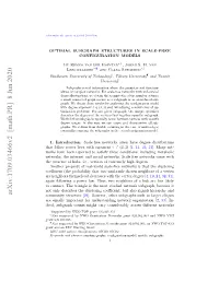 Optimal Subgraph Structures in Scale-Free Configuration