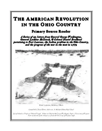 The American Revolution in the Ohio Country – Primary Source Reader