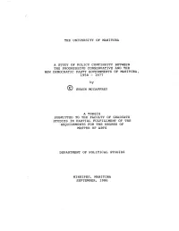 A Study of Policy Continuity Betv{Een 'Haun M..Affrey Studies in Parttal Fulfilliiient of the Department of Polttical Studies Wt