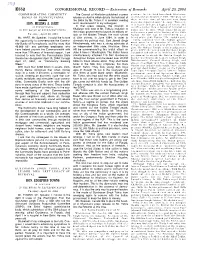 CONGRESSIONAL RECORD— Extensions Of
