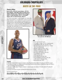 History, Chauncey Billups Helped Transform the Buffaloes Into an NCAA Tournament Contender in the Two Years He Played in Boulder