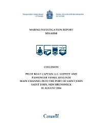 Marine Investigation Report M14a0348
