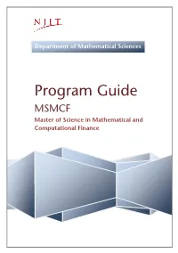 MSMCF Program Guide