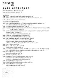 Carl Ostendarp Biography