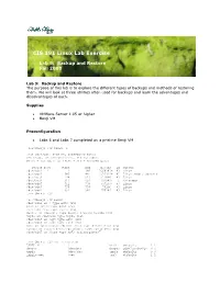 CIS 191 Linux Lab Exercise