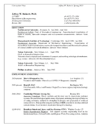Curriculum Vitae Jeffrey W. Ruberti, Spring 2021