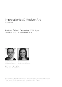 Impressionist & Modern