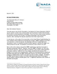 March 9, 2021 by ELECTRONIC MAIL