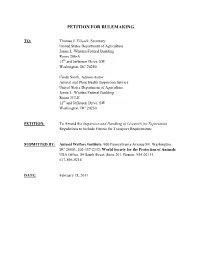 Petition for Rulemaking