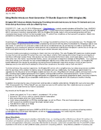 Sling Media Introduces Next Generation TV Bundle Experience with Slingbox M2