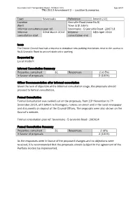 TRO 2013 Amendment 2 – Location Summaries