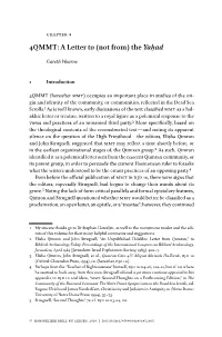 4QMMT: a Letter to (Not From) the Yaḥad