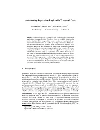 Automating Separation Logic with Trees and Data