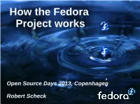 How the Fedora Project Works