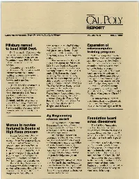 October 2, 1986 Cal Poly Report