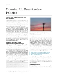 Opening up Peer-Review Policies