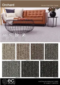 Orchard Solution Dyed Nylon Carpet
