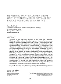 Revisiting Mary Daly: Her Views on the Trinity, Mariology and the Fall As Post-Christian Myths