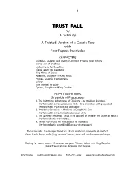 TRUST FALL by Al Schnupp
