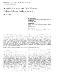 A Unified Framework for Addiction: Vulnerabilities in the Decision Process