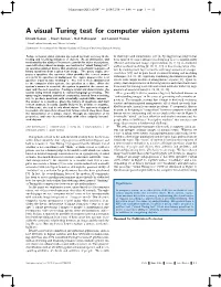 A Visual Turing Test for Computer Vision Systems