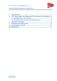 A77 Symington and Bogend Toll Environmental Statement, January 2007 (ES)
