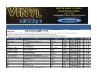 BUY 3 and DELIVERY IS FREE Select the Album You Want and Copy/Paste the Whole Row Into a PM to Admin