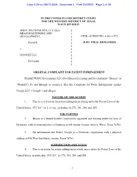 Case 6:20-Cv-00573-ADA Document 1 Filed 06/29/20 Page 1 of 36