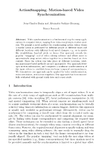 Motion-Based Video Synchronization