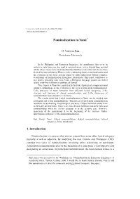Nominalization in Yami*