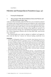 Palestine and Transjordan in Transition (1945–47)
